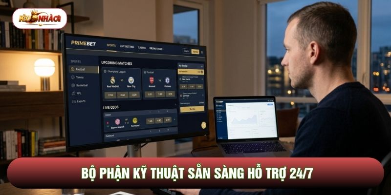 Bộ phận kỹ thuật sẵn sàng hỗ trợ 24/7