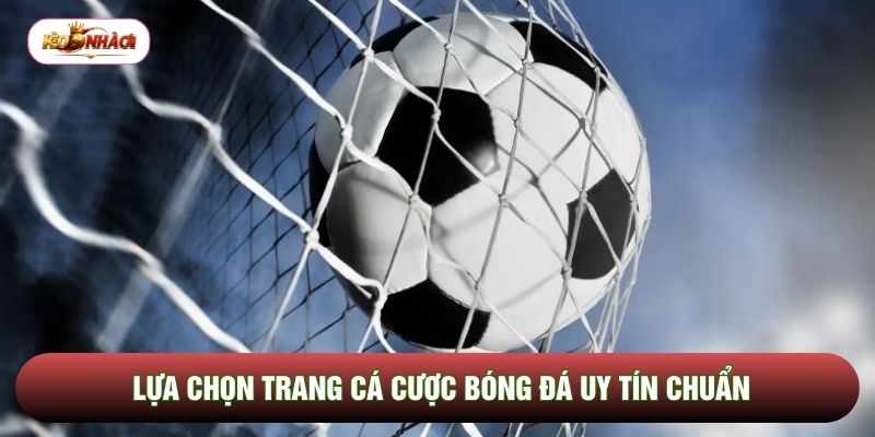 Lựa chọn trang cá cược bóng đá uy tín chuẩn