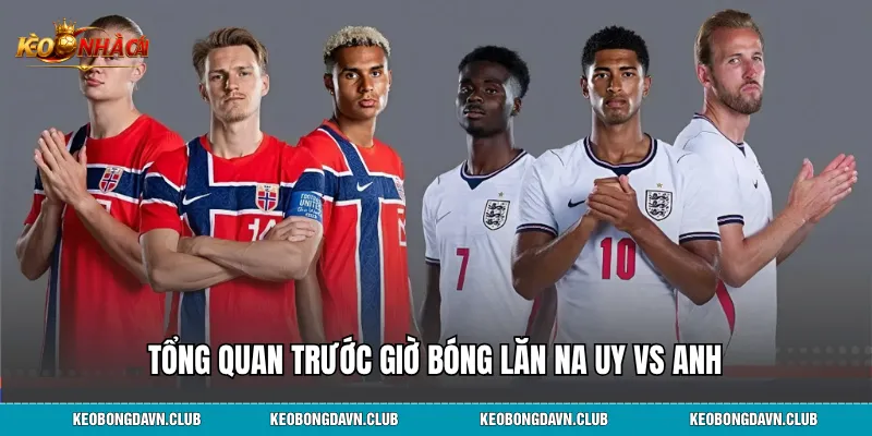 Tổng quan trước giờ bóng lăn Na Uy vs Anh