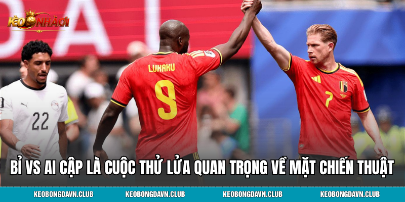 Trận đấu Bỉ vs Ai Cập là cuộc thử lửa quan trọng về mặt chiến thuật