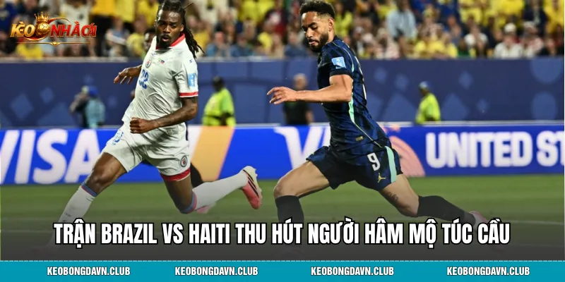 Trận Brazil vs Haiti thu hút người hâm mộ túc cầu