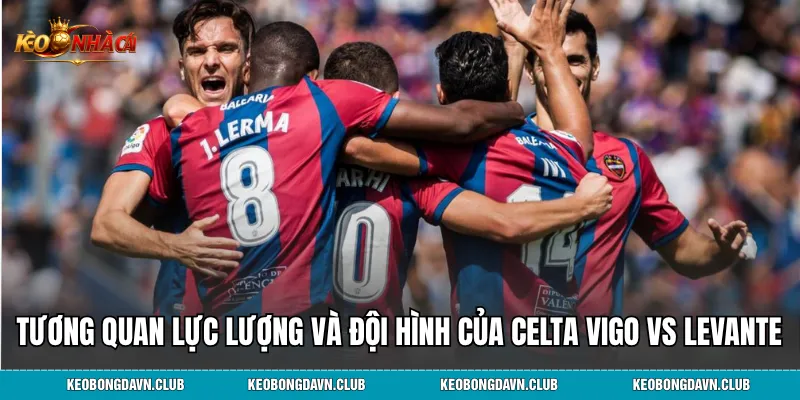 Tương quan lực lượng và đội hình dự kiến của Celta Vigo vs Levante