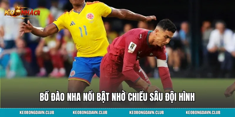 Bồ Đào Nha nổi bật nhờ chiều sâu đội hình