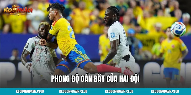 Phong độ gần đây của hai đội