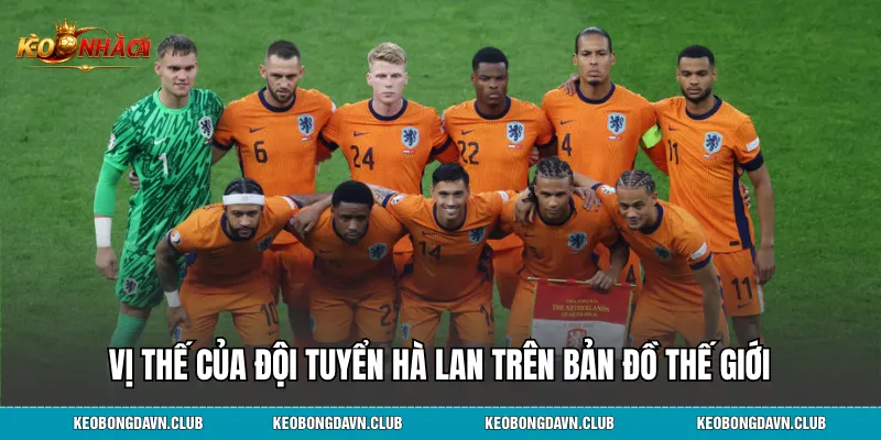Vị thế của Đội tuyển Hà Lan trên bản đồ thế giới