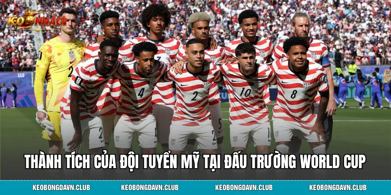 Thành tích của đội tuyển Mỹ tại đấu trường World Cup