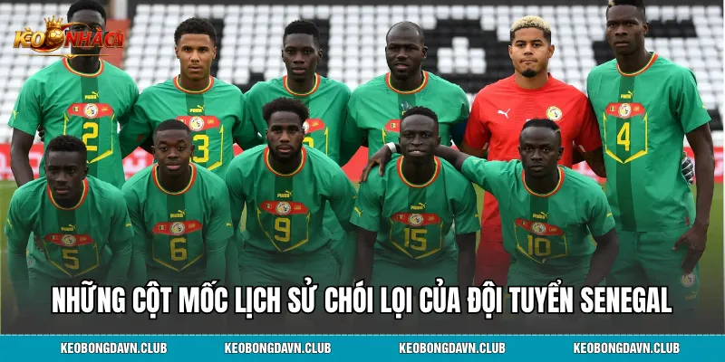 Những cột mốc lịch sử chói lọi của đội tuyển Senegal