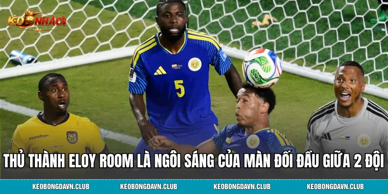 Thủ thành Eloy Room là ngôi sáng của màn đối đầu giữa 2 đội