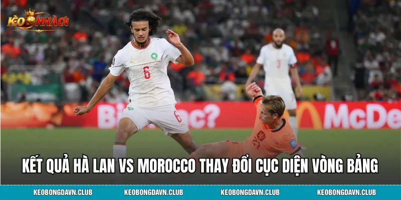 Kết quả Hà Lan vs Morocco thay đổi cục diện vòng bảng