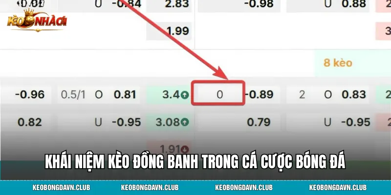 Khái niệm kèo đồng banh trong cá cược bóng đá