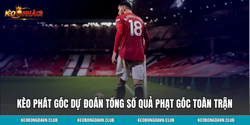 Kèo phát góc dự đoán tổng số quả phạt góc trong thời gian thi đấu