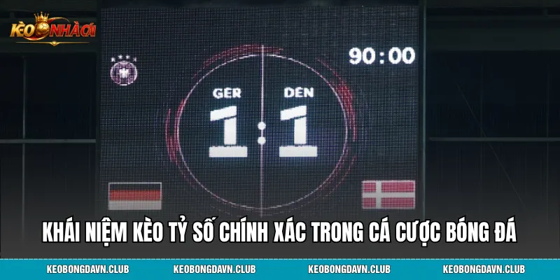Khái niệm kèo tỷ số chính xác trong cá cược bóng đá