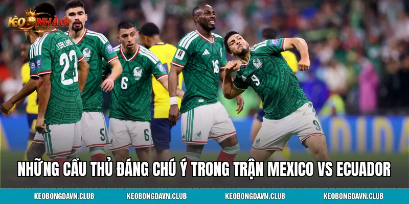 Những cầu thủ đáng chú ý trong trận Mexico vs Ecuador