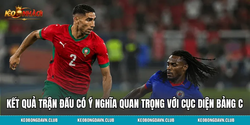 Kết quả trận đấu có ý nghĩa quan trọng với cục diện bảng C
