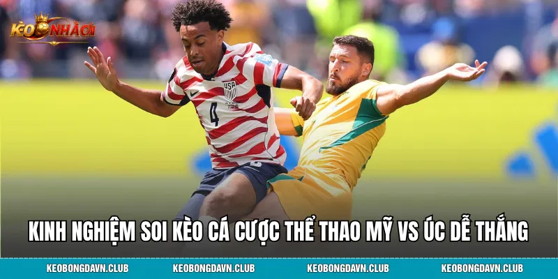 Kinh nghiệm soi kèo cá cược thể thao Mỹ vs Úc dễ thắng