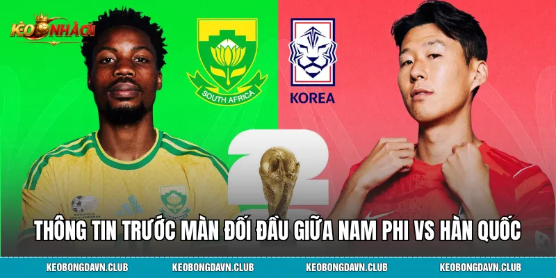 Thông tin trước màn đối đầu giữa Nam Phi vs Hàn Quốc