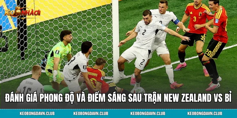 Đánh giá phong độ và điểm sáng sau trận New Zealand vs Bỉ