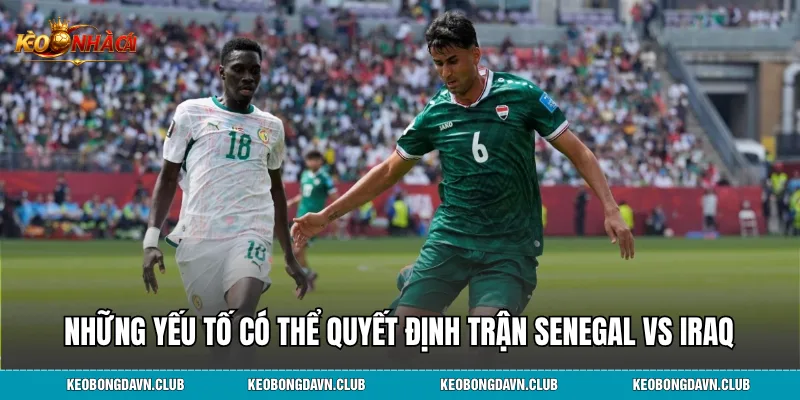 Những yếu tố có thể quyết định trận Senegal vs Iraq