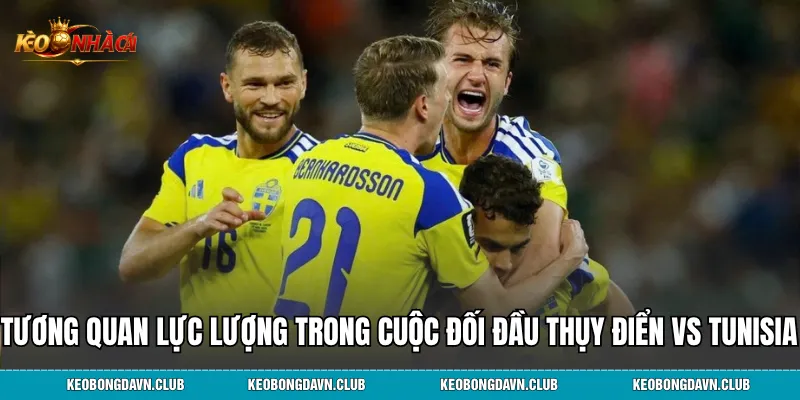 Tương quan lực lượng trong cuộc đối đầu Thụy Điển vs Tunisia