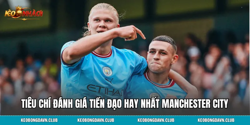 Tiêu chí đánh giá tiền đạo hay nhất Manchester City