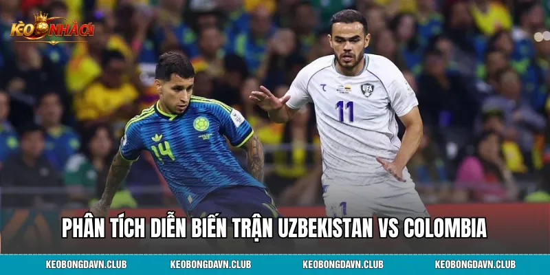Phân tích diễn biến và chiến thuật trận Uzbekistan vs Colombia